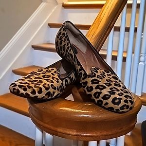 Clarks Cheetah Print Loafers